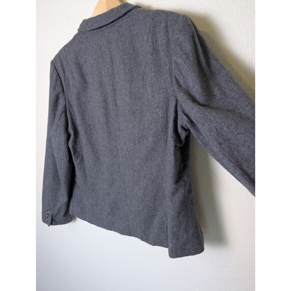 Vtg Pendleton Wool Crop Grey Single Button Lined … - image 4